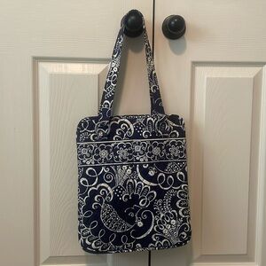 Vera Bradley “Twirly Bird Navy” file tote